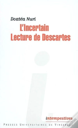 Capa do artigo L'Incertain ; Lecture De Descartes