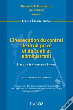 Capa do artigo L'Inexécution Du Contrat De Droit Privé Et Du Contrat Administratif ; Étude De Droit Comparé Interne