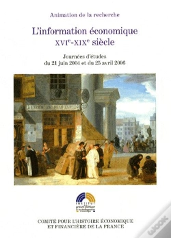 Capa do artigo L'Information Économique Xvie-Xixe Siècle