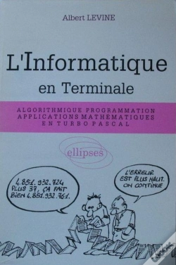 Capa do artigo L'Informatique En Terminal ; Algorithme ; Programmation ; Applications Mathematiques En Turbo Pascal