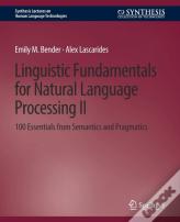 Linguistic Fundamentals For Natural Language Processing Ii