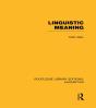 Linguistic Meaning (Rle Linguistics A: General Linguistics) - Preview