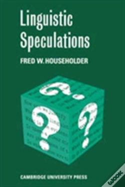 Capa do artigo Linguistic Speculations