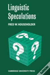 Capa do artigo Linguistic Speculations