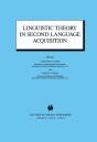 Linguistic Theory In Second Language Acquisition - Preview