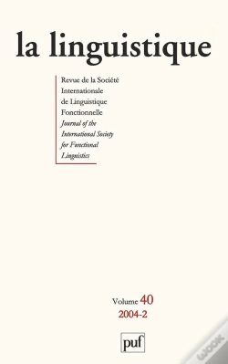 Capa do artigo Linguistique 2004 V40 N 2