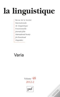 Capa do artigo Linguistique 2012 V48 N 2