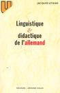 Linguistique Et Didactique De L'Allemand : Évolution Des Théories Et Applications Pédagogiques - Preview
