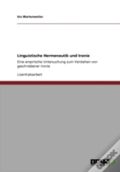 Capa do artigo Linguistische Hermeneutik Und Ironie
