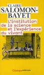 L'Institution De La Science Et L'Expérience Du Vivant - Preview