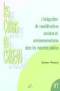L'Integration Des Considerations Sociales Et Environnementales Dans Les Marches Publics - Preview