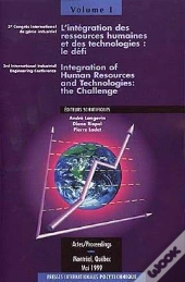 L'Integration Des Ressources Humaines Et Des Technologies Le Defi 3e Congres International De Genie