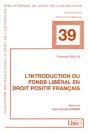 L'Introduction Du Fonds Libéral En Droit Positif Français - Preview
