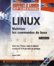 Capa do artigo Linux - Coffret De 2 Livres : Maitrisez Les Commandes De Base [4ieme Edition]