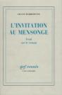 L'Invitation Au Mensonge : Essai Sur Le Roman - Preview
