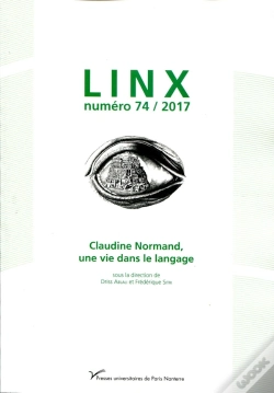 Capa do artigo Linx, N  74/2017. Claudine Normand, Une Vie Dans Le Langage