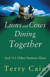 Lions And Cows Dining Together