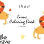 Lions Coloring Book For Children (8.5x8.5 Coloring Book / Activity Book) - Preview