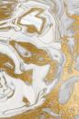 Liquid Gold Marble Composition Notebook - Small Unruled Notebook - 6x9 Blank Notebook (Softcover Journal / Notebook / Sketchbook / Diary) - Preview