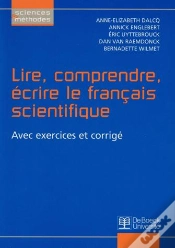 Capa do artigo Lire, Comprendre, Écrire Le Français Scientifique ; Avec Exercices Et Corrigés
