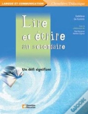 Capa do artigo Lire Et Ecrire Au Secondaire