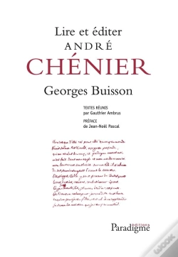 Capa do artigo Lire Et Éditer André Chénier