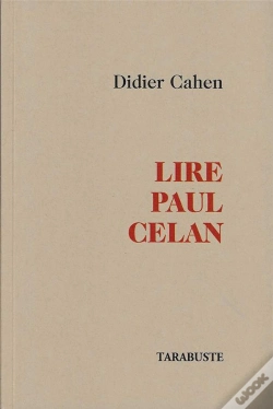 Capa do artigo Lire Paul Celan - Didier Cahen