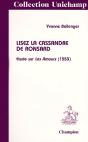Lisez La Cassandre De Ronsard ; Étude Sur Les Amours (1553) - Preview