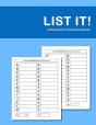 List It! Activity Book For Dementia Patients - Preview