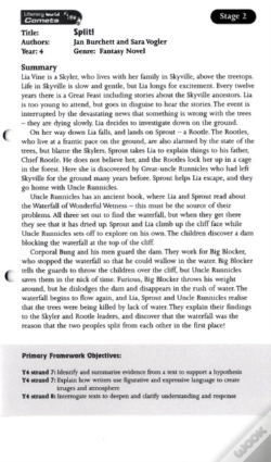 Capa do artigo Literacy World Comets Stage 2: Split! Guided Reading Card Framework Edition