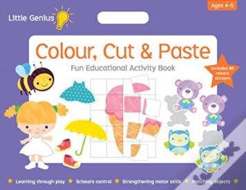 Little Genius Mega Pad - Colour, Cut & Paste