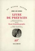 Livre De Prefaces ; Essai D'Autobiographie