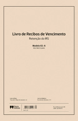 Capa do artigo Livro de Recibos de Vencimentos - Modelo 65-A - 100/100 Folhas