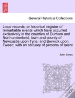 Capa do artigo Local Records; Or Historical Register Of