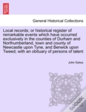 Capa do artigo Local Records; Or Historical Register Of