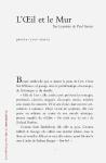 L'Oeil Et Le Mur : Sur La Poésie De Paul Auster