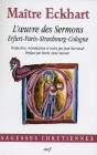 L'Oeuvre Des Sermons ; Erfurt, Paris, Strasbourg, Cologne - Preview