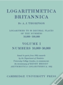 Capa do artigo Logarithmetica Britannica