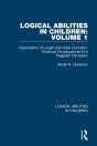 Logical Abilities In Children: Volume 1 - Preview
