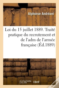 Capa do artigo Loi Du 15 Juillet 1889 Recrutement Edition 1889