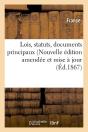 Lois Statuts Doc Principaux Edition 1867 - Preview