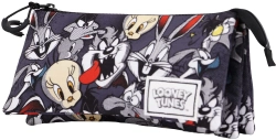 Capa do artigo Looney Tunes Folks Estojo Triplo HS, Cinza