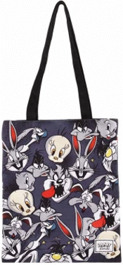 Capa do artigo Looney Tunes Folks Saco de Pano Shopping Bag, Cinza