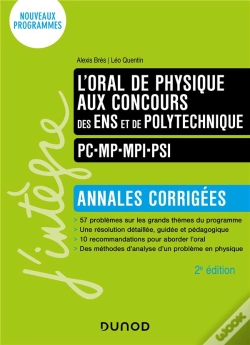 Capa do artigo L'Oral De Physique Aux Concours Des Ens Et De Polytechnique ; Pc-Mp-Mpi-Psi ; Annales Corrigées (2e Édition)