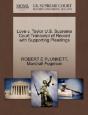Love V. Taylor U.S. Supreme Court Transcript Of Record With Supporting Pleadings - Preview