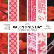 Love Valentines Day Scrapbook Paper