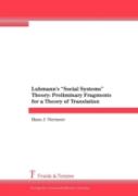 Luhmann'S "Social Systems" Theory
