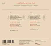 Capa do artigo Luigi Boccherini: Sonate a Violoncello Solo E Basso - CD