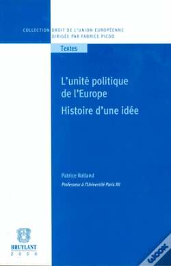 Capa do artigo L'Unité Politique De L'Europe ; Histoire D'Une Idée