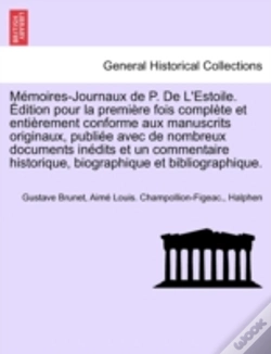 Capa do artigo M Moires-Journaux De P. De L'Estoile.  D
